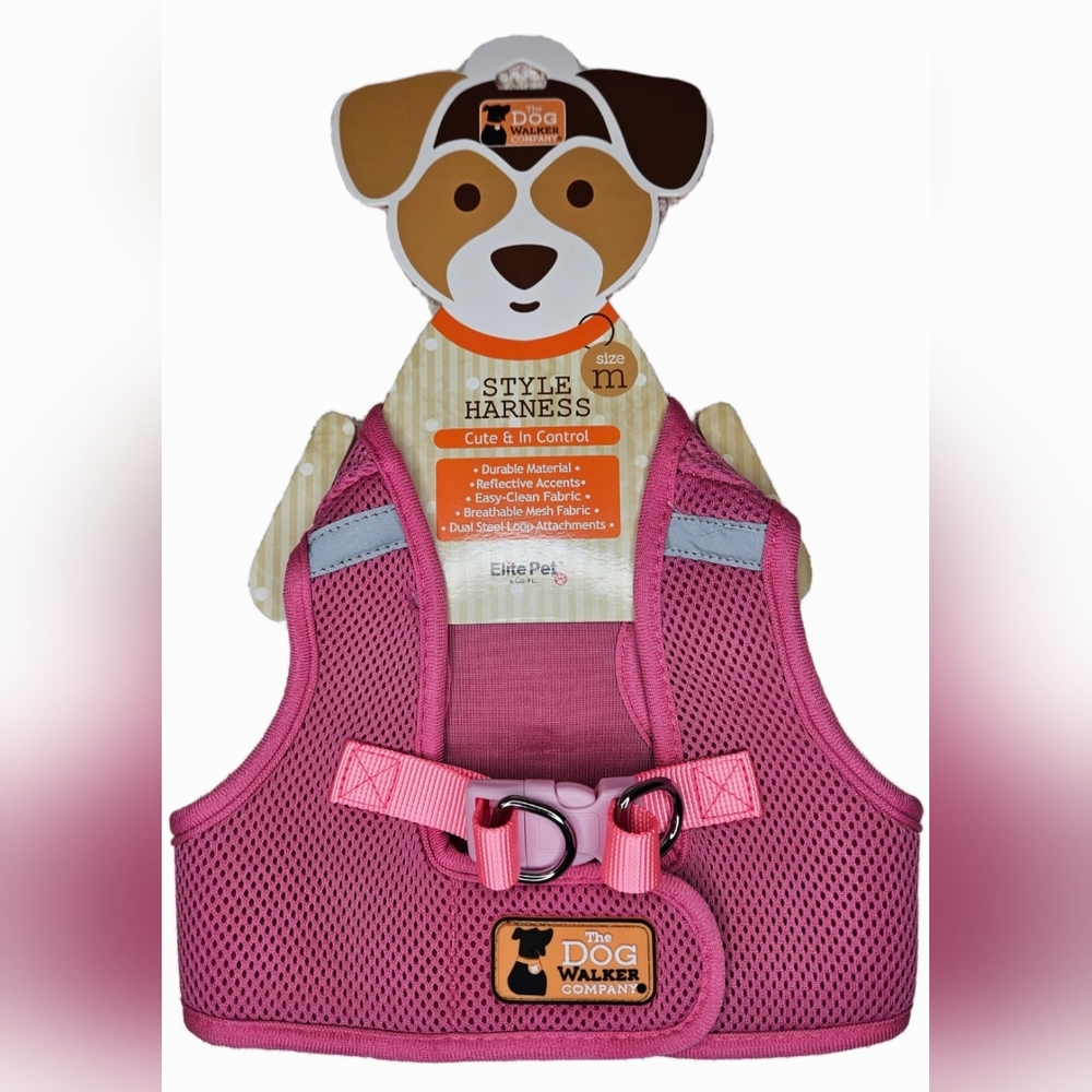NWT The Dog Walker Co Reflective Harness Size M 10-12 lbs